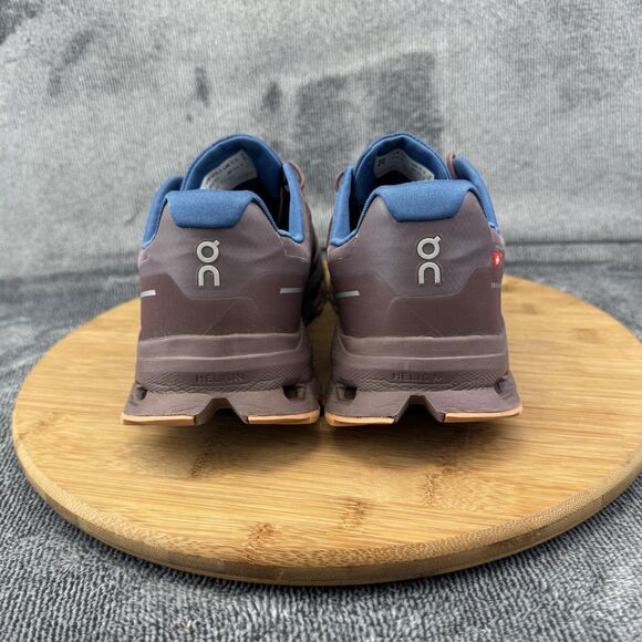 On Running Shoes Womens Size 8.5 Waterproof Trail CloudTec Helion Brown Purple - Picture 5 of 10